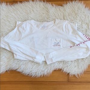 Vineyard Vines Long Sleeve White Whale Pocket T M